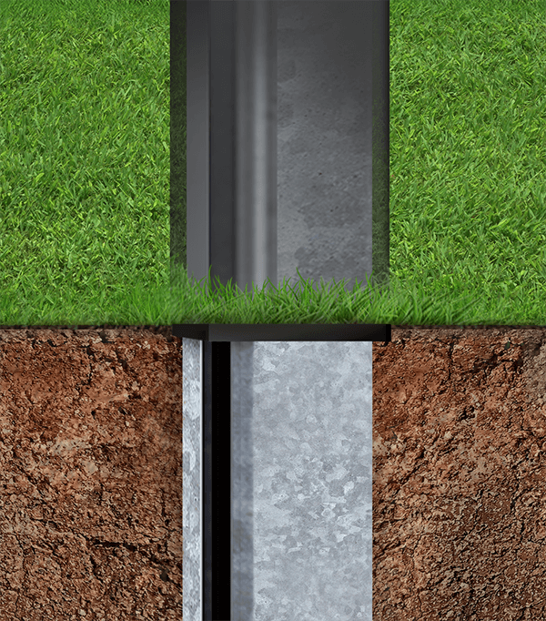 I Drive Decorative Steel fence post in North Carolina and South Carolina
