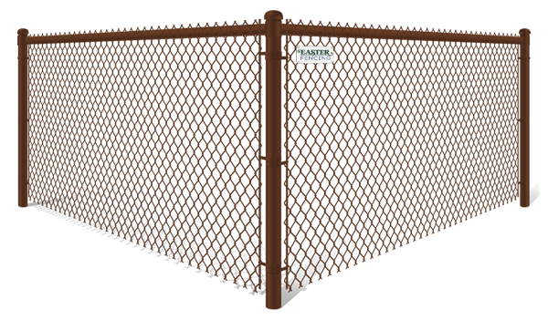 Brown Plastic Chain Link fence contractor in North Carolina and South Carolina