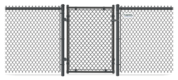 Chain Link gate in closed position