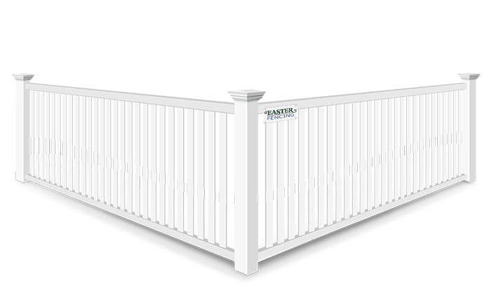 2 Rail Closed Picket vinyl fence contractor in North Carolina and South Carolina