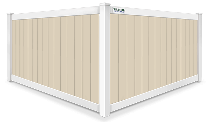 2 Tone Full Privacy vinyl fence contractor in North Carolina and South Carolina