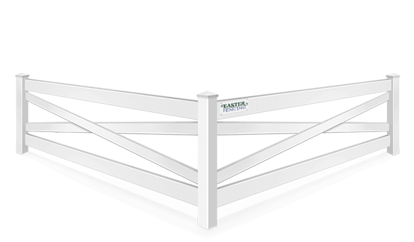 Crossbuck vinyl fence contractor in North Carolina and South Carolina
