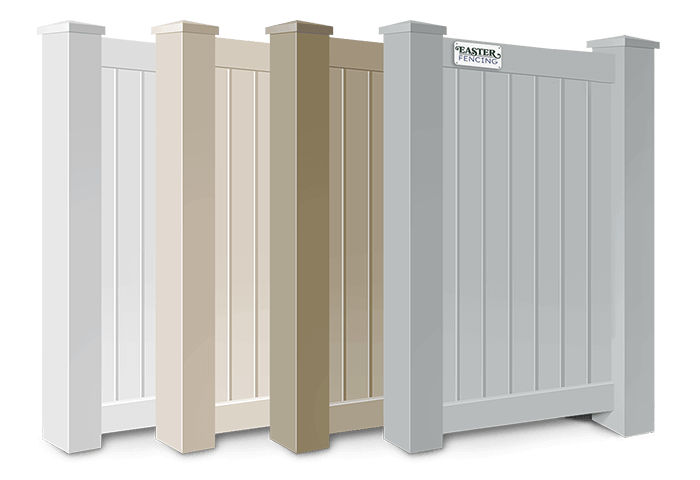 Vinyl fence color choices in North Carolina and South Carolina