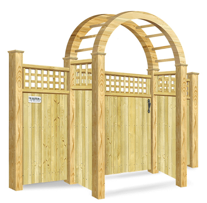 Wood arbors in North Carolina and South Carolina