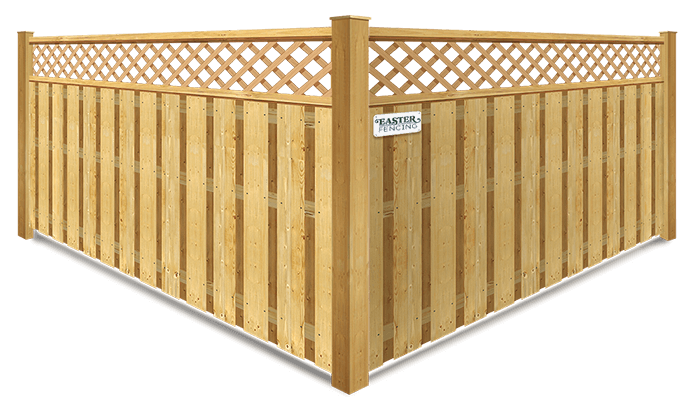 Lattice Top wood fence company in North Carolina and South Carolina