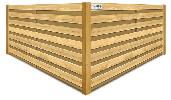 Horizontal Shadowbox wood fence company in North Carolina and South Carolina