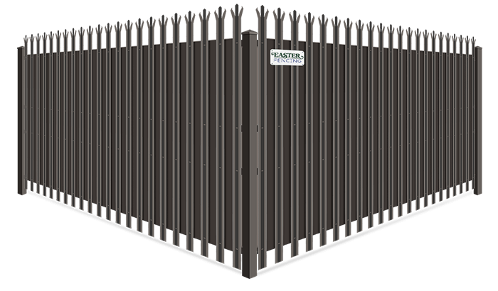 Trident Security With Privacy Slat wrought iron fence company in North Carolina and South Carolina