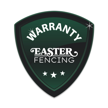 Easter Fencing warranty shield badge